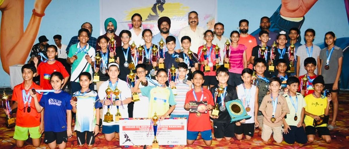 लुधियाना के हर्षबीर और आन्या बने पंजाब स्टेट मिनी बैडमिंटन रैंकिंग टूर्नामेंट के चैंपियन