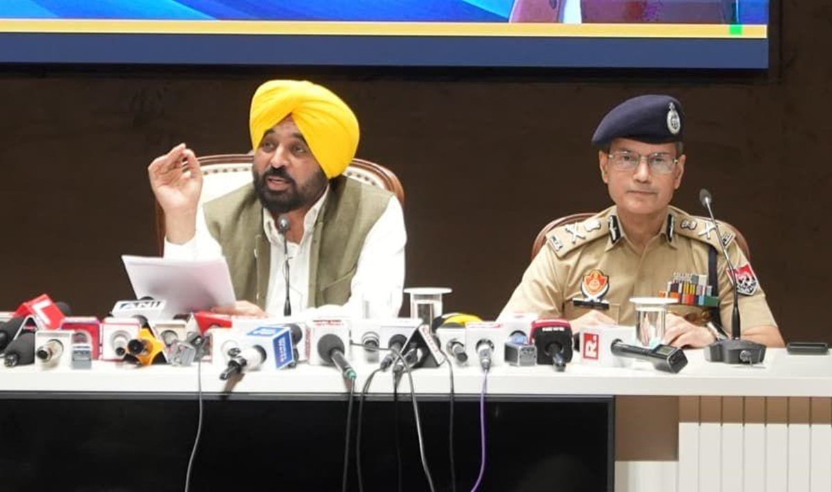 मुख्यमंत्री भगवंत सिंह मान कानून-व्यवस्था पर पेश किया रिपोर्ट कार्ड