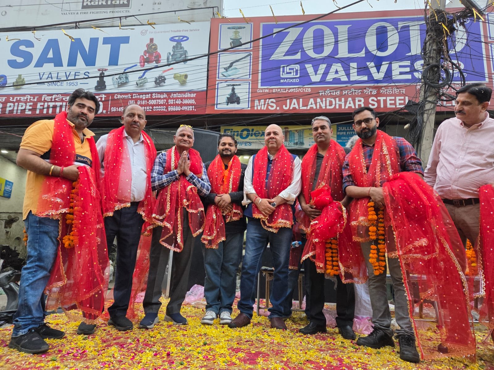 श्रीराम नवमी शोभायात्रा पर आयुष अग्रवाल का सम्मान