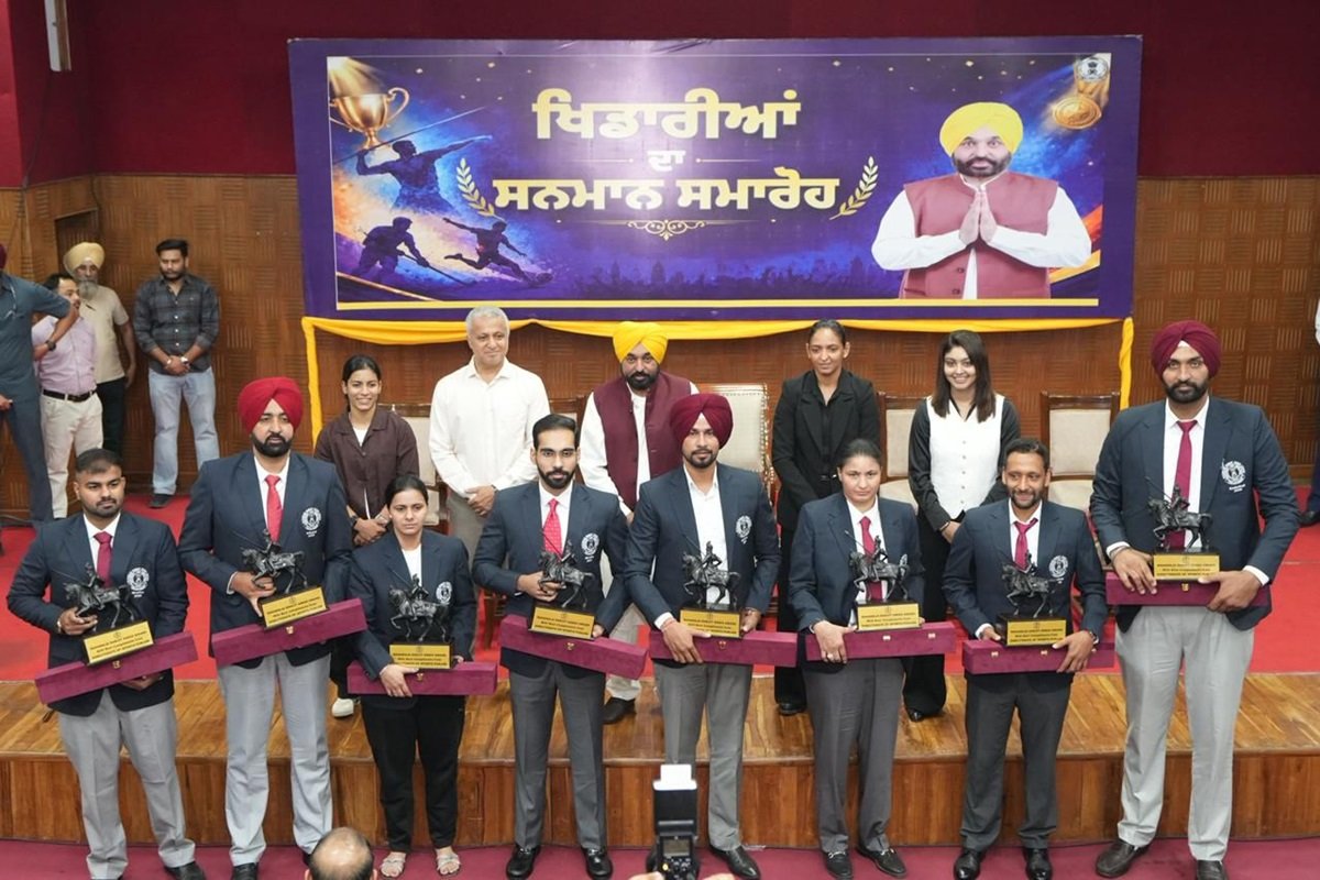 87 खिलाड़ी महाराजा रणजीत सिंह पुरस्कार से सम्मानित, सीएम भगवंत सिंह मान ने की यह घोषणा